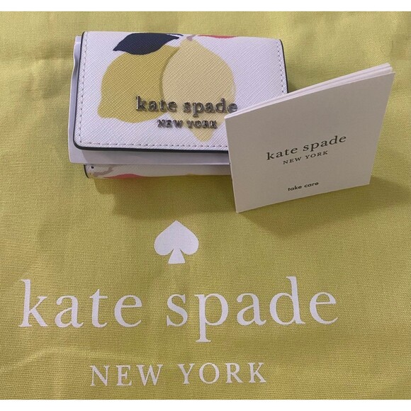 NWT OVER 40% off!  Kate Spade cameron lemon zest trifold wallet - Picture 4 of 12